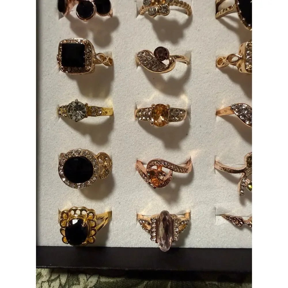 Bundle Gold Tone Costume Rings